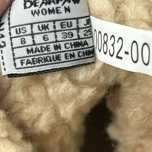 Bearpaw Natoma Women's 8 Blue Micro Suede Knit Packable Travel Slouchy Boot Wool - Picture 8 of 10